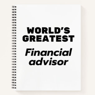 's Werelds grootste financieel adviseur Notitieboek