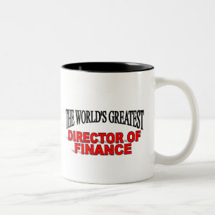 's Werelds grootste financieel directeur Tweekleurige Koffiemok