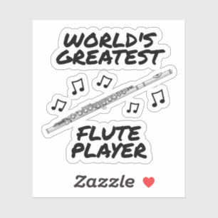 's Werelds grootste fluitspeler, fluitist Funny Sticker