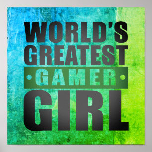 's Werelds grootste gamermeisje Poster