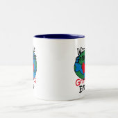 's Werelds grootste Gramparesthart Tweekleurige Koffiemok (Center)