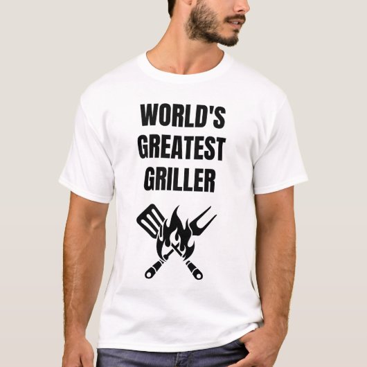 's Werelds grootste griller | BBQ Master Design | T-shirt (Voorkant)