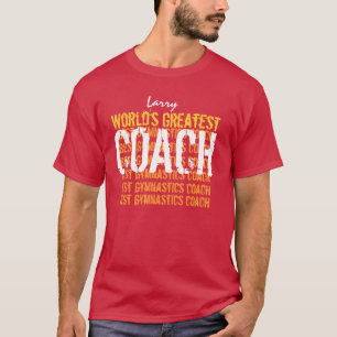 's Werelds grootste GYMNASTICS-coach RED V06 T-shirt