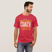 's Werelds grootste GYMNASTICS-coach RED V06 T-shirt (Voorkant volledig)