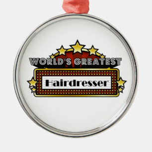 's Werelds grootste hairdresser Metalen Ornament
