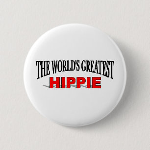 's Werelds grootste hippie Ronde Button 5,7 Cm