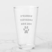 's Werelds grootste hond pap aangepaste tekst op m Glas (Achterkant)