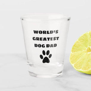 's Werelds grootste hond pap aangepaste tekst op m Shot Glas
