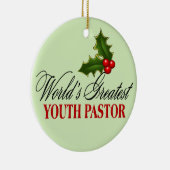 's Werelds grootste jeugdpastor Keramisch Ornament (Rechts)