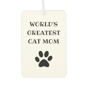 's Werelds grootste kat mam aangepaste tekst op ma Luchtverfrisser