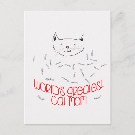 'S WERELDS GROOTSTE KAT MOEDER Briefkaart (Voorkant)