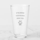 's Werelds grootste kat pap aangepaste tekst op ma Glas (Achterkant)