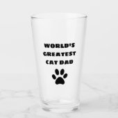 's Werelds grootste kat pap aangepaste tekst op ma Glas (Voorkant)