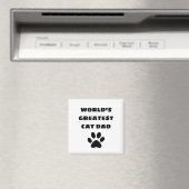 's Werelds grootste kat pap aangepaste tekst op ma Magneet (Insitu (Vaatwasser))