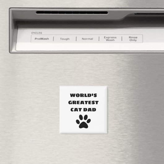 's Werelds grootste kat pap aangepaste tekst op ma Magneet (Insitu (Vaatwasser))