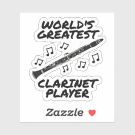 'S Werelds Grootste Klarinetspeler Klarinettist Fu Sticker