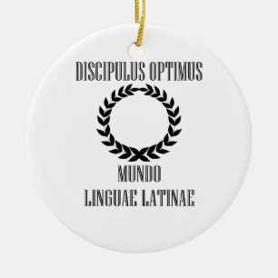 's Werelds grootste Latijnse student (mannelijk) Keramisch Ornament