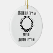 's Werelds grootste Latijnse student (Vrouw) Keramisch Ornament (Rechts)
