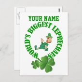's Werelds grootste leprechaun Briefkaart (Voorkant / Achterkant)
