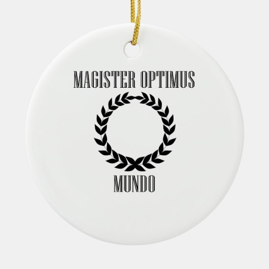 's Werelds grootste leraar (mannen) Keramisch Ornament (Voorkant)