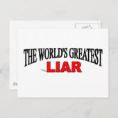 's Werelds grootste liar Briefkaart (Voorkant / Achterkant)