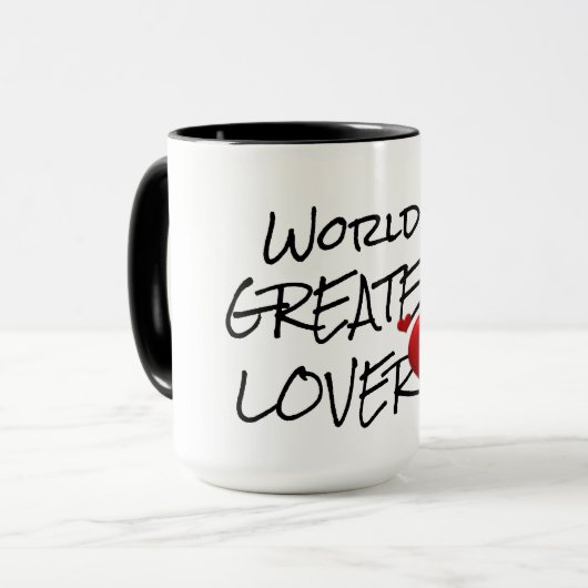 's werelds grootste liefhebber van schattige, grap mok (Voorkant links)