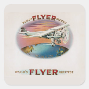 's Werelds grootste  lyer-geest van St. Louis Vierkante Sticker