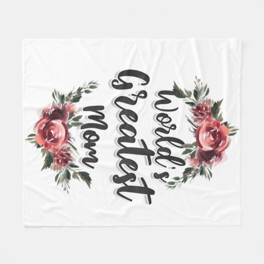 's Werelds Grootste Mam | Cadeau voor mama Fleece Deken (Voorkant (Horizontaal))