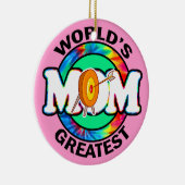 's Werelds grootste mama; Archery Keramisch Ornament (Rechts)