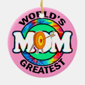 's Werelds grootste mama; Archery Keramisch Ornament (Achterkant)