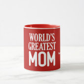 's Werelds grootste mams-witte typografie Mok (Midden)