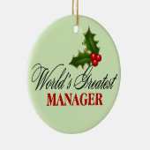 's Werelds grootste manager Keramisch Ornament (Rechts)