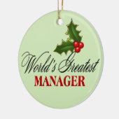's Werelds grootste manager Keramisch Ornament (Links)