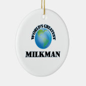 's Werelds grootste melkboer Keramisch Ornament (Rechts)