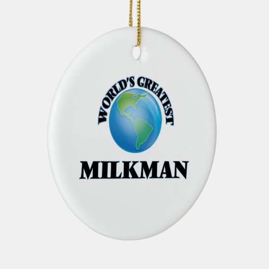 's Werelds grootste melkboer Keramisch Ornament (Rechts)