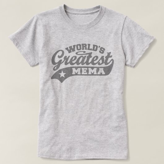 's Werelds grootste Mema T-shirt (Design voorkant)