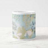 's Werelds Grootste Moeder Gemengde Media Bloemen Extra Grote Beker (Voorkant)