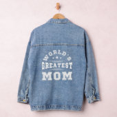 's Werelds Grootste Moeder Typografie Moederdag Gi Denim Jacket (Hangar)