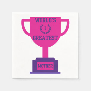 's Werelds grootste Moederdag 3-pels servetten