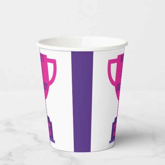 's Werelds grootste Moederdag papieren bekers (Links)