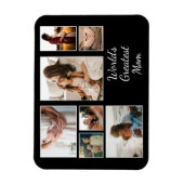 's Werelds grootste moederfamilie kind 7 Foto coll Magneet (Verticaal)