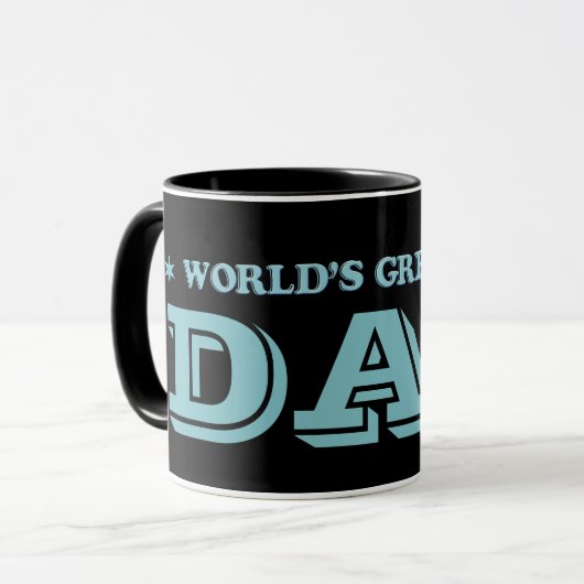 's Werelds grootste Mok van papa koffie (Voorkant links)