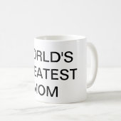 'S WERELDS GROOTSTE MOM-TEKST KoffieMok Drinkware (Voorkant rechts)