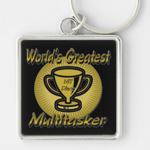 's Werelds grootste multi-titasker trofee-Sleutelh Sleutelhanger