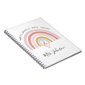 's Werelds grootste muziekleraar Custom Rainbow Notitieboek (Rechterzijde)