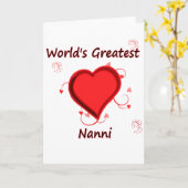 's Werelds grootste nanni Kaart (Gele Bloem)