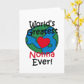 's Werelds Grootste Nonna Hart Kaart (Gele Bloem)