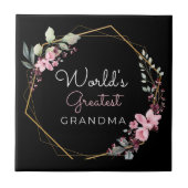 's Werelds grootste oma-keramische Tegel Tegeltje (Voorkant)