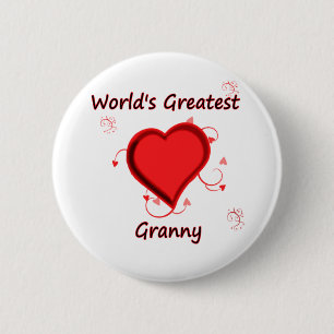 's Werelds grootste oma Ronde Button 5,7 Cm