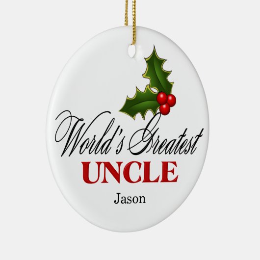 's Werelds grootste oom Keramisch Ornament (Rechts)